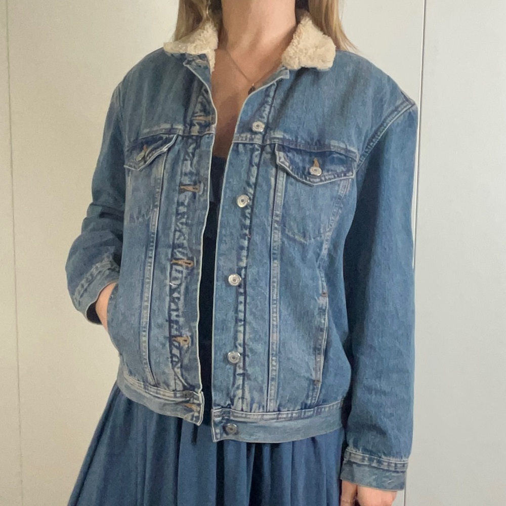 Old Navy sherpa denim jacket